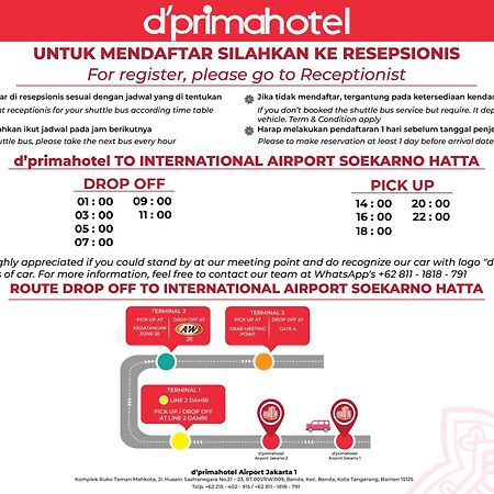 D'Primahotel Airport Jakarta 1 Tangerang Zewnętrze zdjęcie